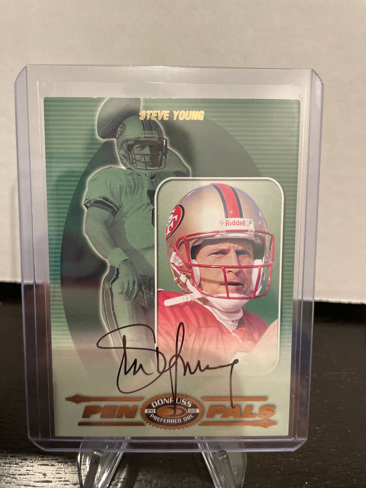 Steve Young 2000 Donruss Pen Pals Auto