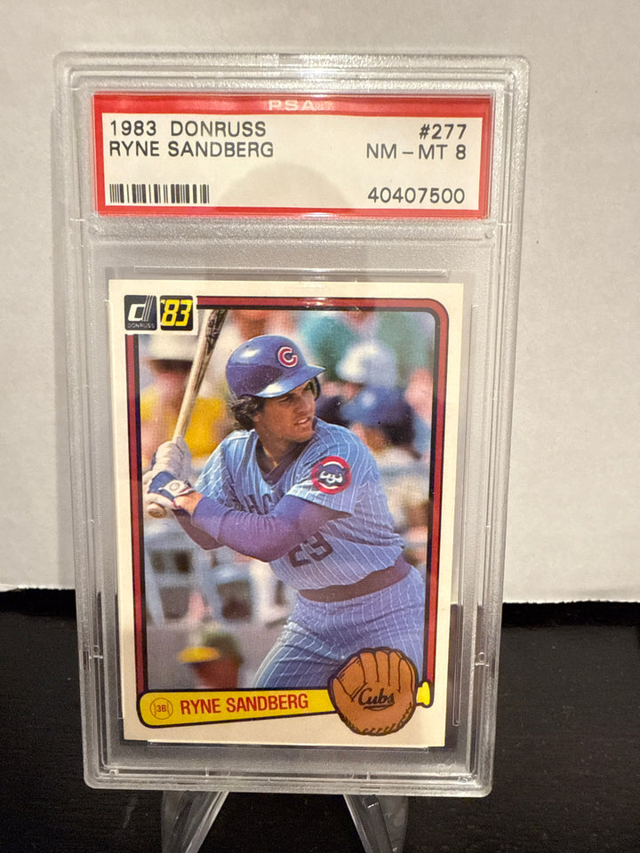 Ryne Sandberg 1983 Donruss Rookie, PSA 8 Mint