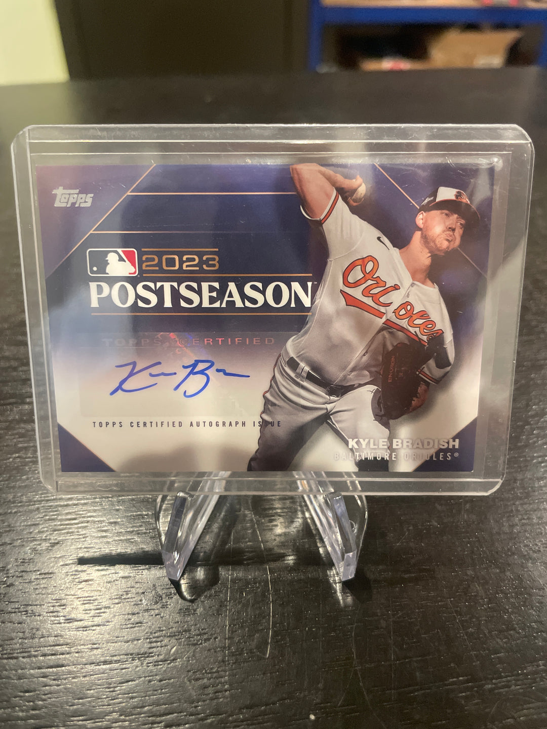 Kyle Bradish 2023 Topps Series One Postseason Performance Auto, 29/50