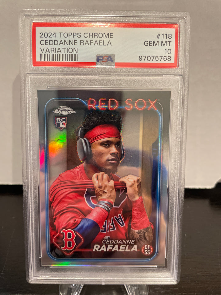 Ceddanne Rafaela 2024 Topps Chrome Variation Rookie, PSA 10 Gem Mint