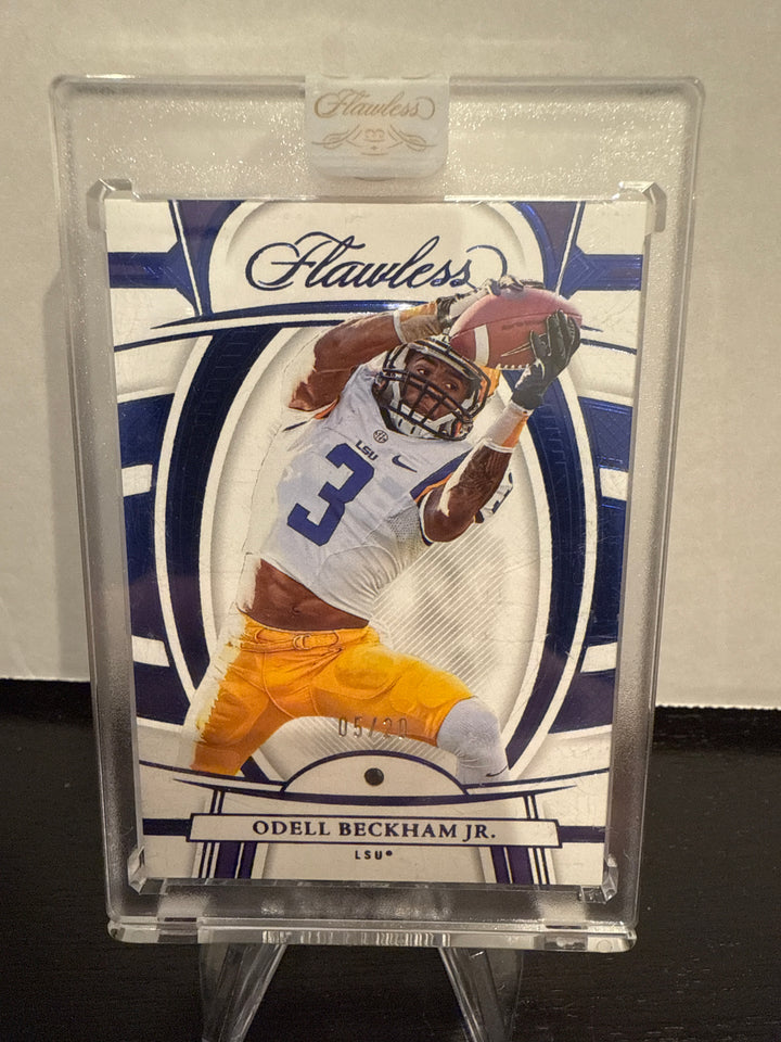 Odell Beckham Jr 2023 Panini Flawless Collegiate Sapphire, 05/20