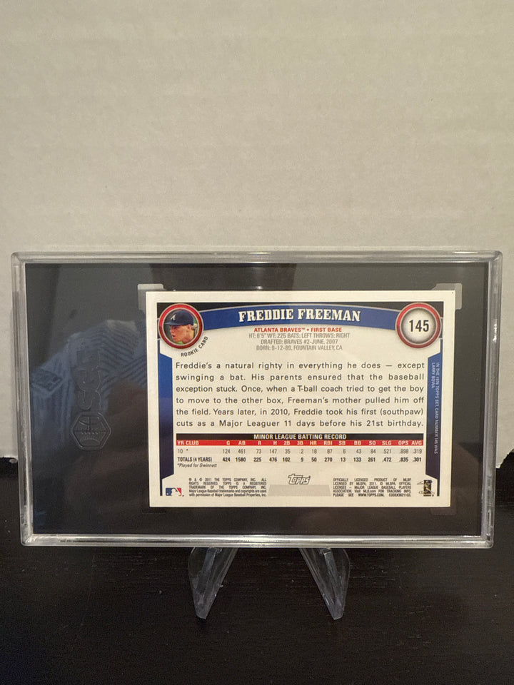 Freddie Freeman 2011 Topps Rookie, SGC 9.5