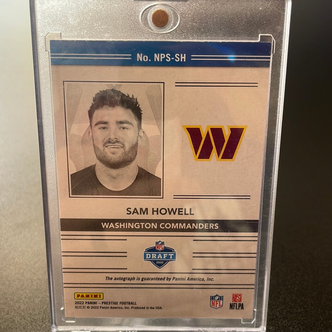 Sam Howell 2022 Panini Prestige Passport Rookie Auto