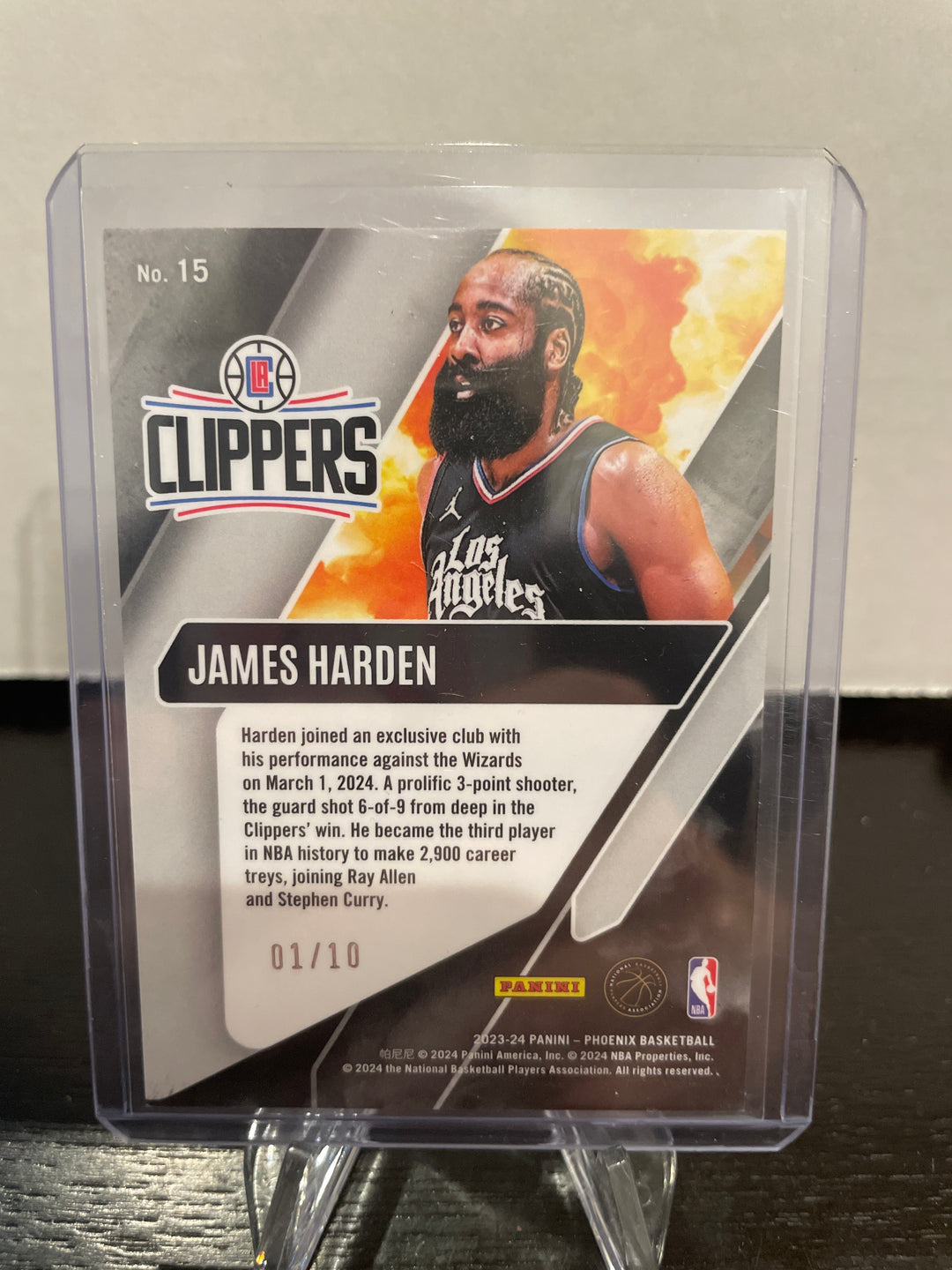 James Harden 2023 Panini Phoenix Operation Detonation Gold, 01/10