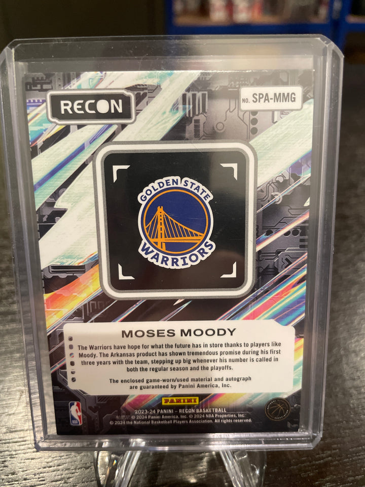 Moses Moody 2023-2024 Panini Recon Seasoned Pro Patch Auto, 10/25