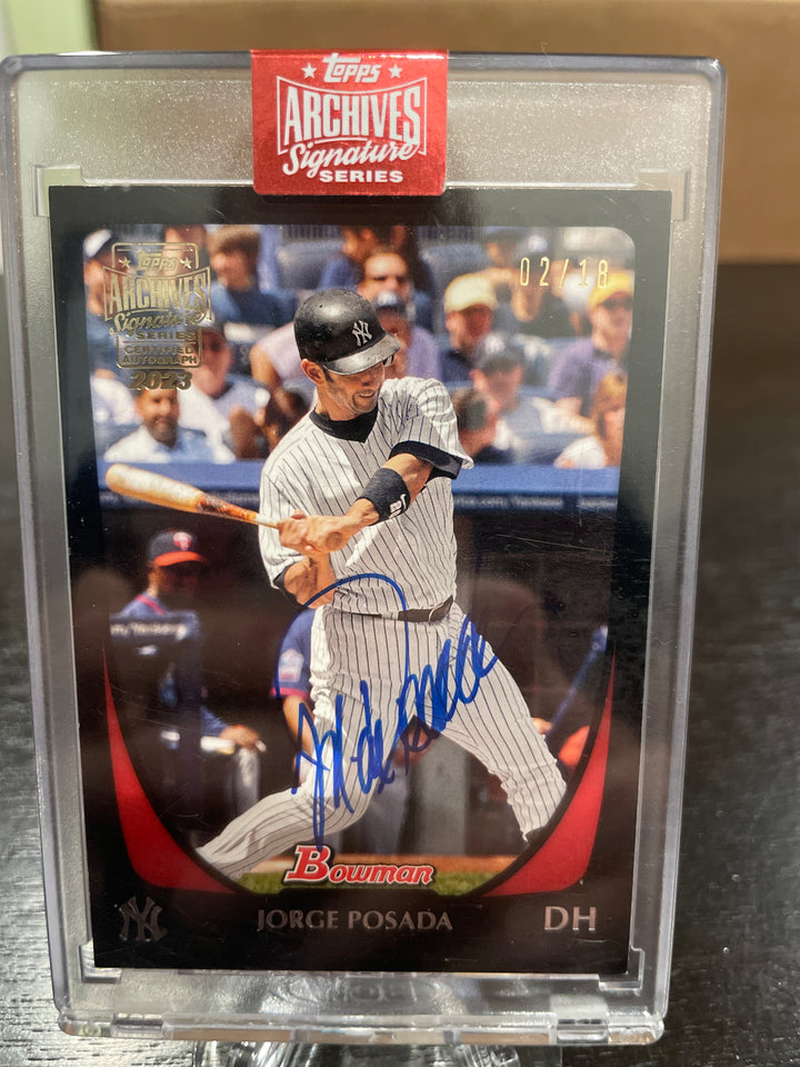 Jorge Posada Topps Archives Signature Series Auto, 02/18