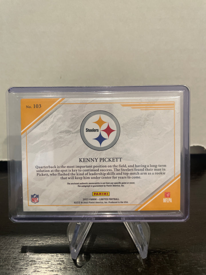 Kenny Pickett 2022 Panini Limited Rookie Patch Auto, 23/29