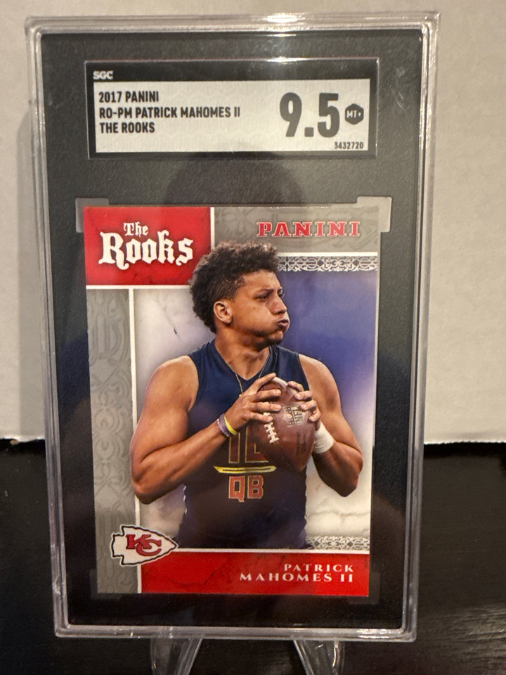 Patrick Mahomes 2017 Panini The Rooks, SGC 9.5 Gem Mint