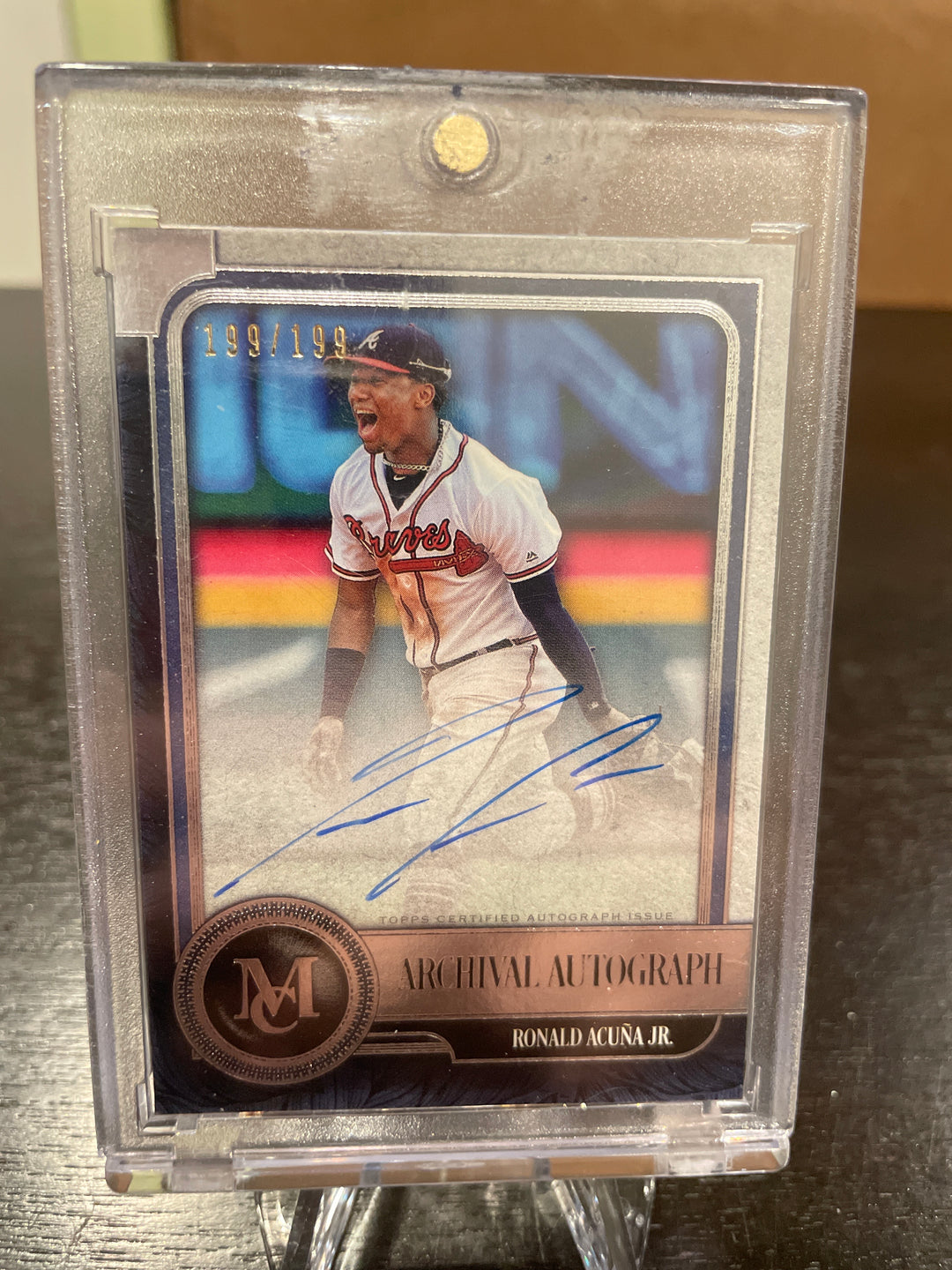 Ronald Acuna 2019 Topps Museum Collection Autograph, 199/199