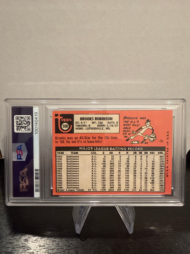 Brooks Robinson 1969 Topps, PSA 6