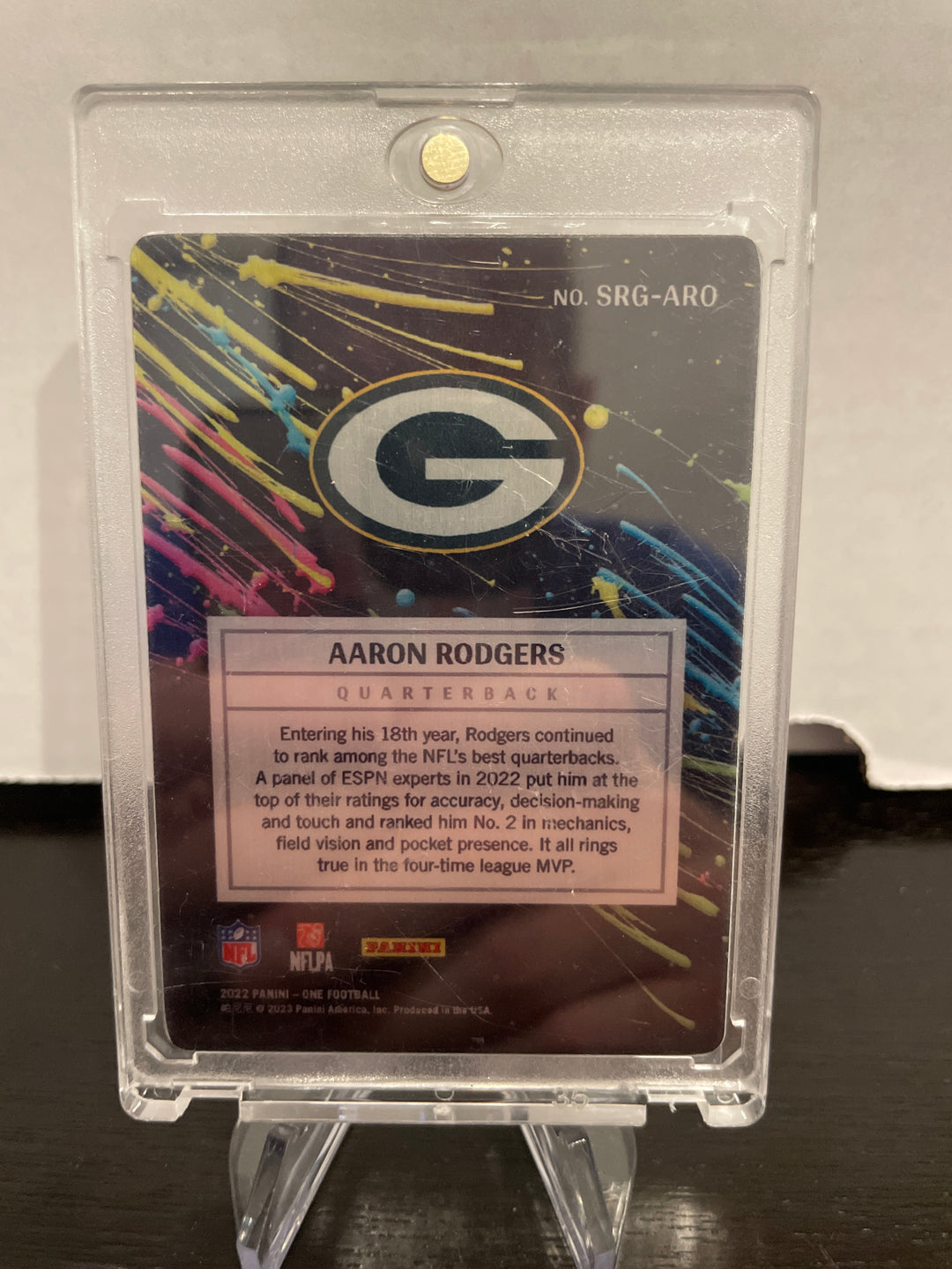 Aaron Rodgers 2022 Panini One Surge SSP Case Hit