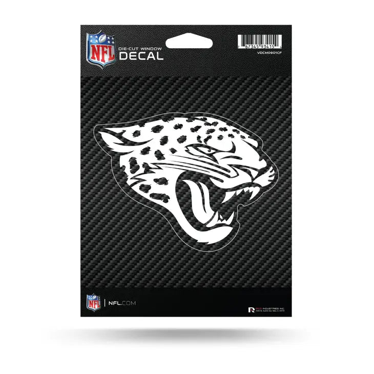 NFL Jacksonville Jaguars Carbon Fiber Die Cut Vinyl Decal