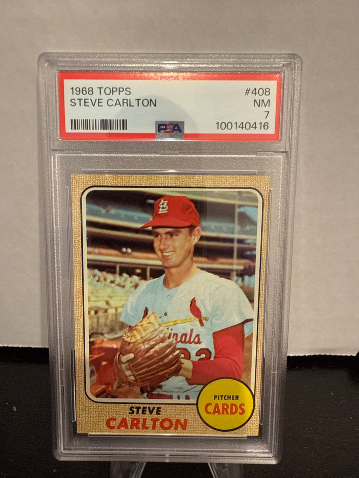 Steve Carlton 1968 Topps, PSA 7