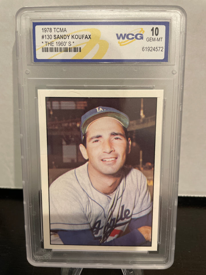 Sandy Koufax 1978 TCMA The 1960's, WCG 10 Gem Mint