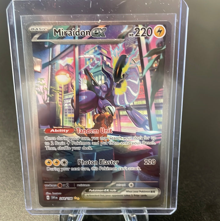 Pokemon TCG 2023 Miraidon EX Scarlet & Violet Special Illustration Rare, 244/198