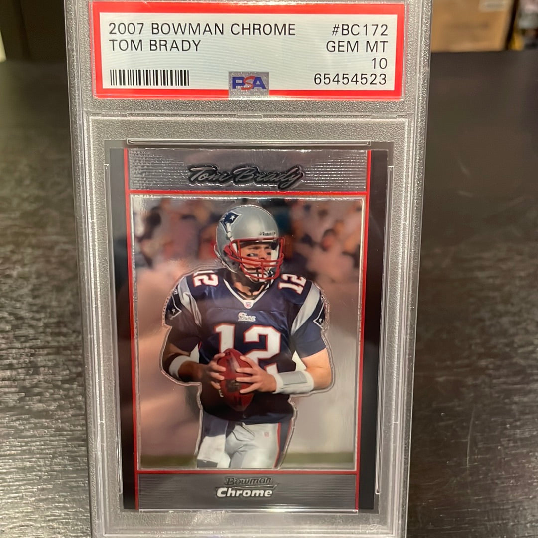 Tom Brady 2010 Topps Chrome, PSA 9 Mint