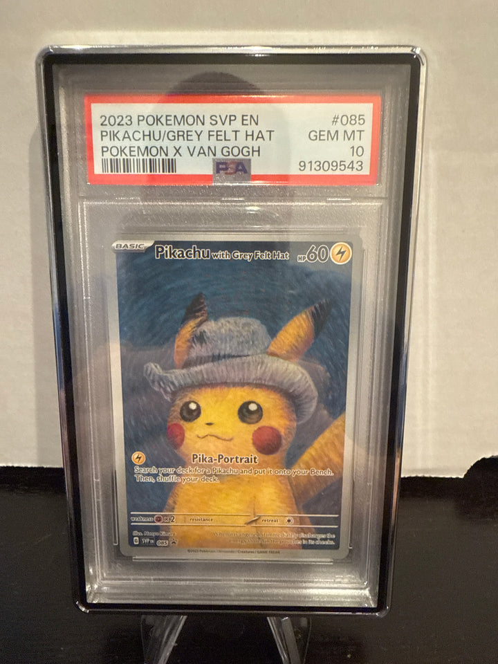 Pokemon TCG 2023 Pikachu with Grey Felt Hat Van Gogh, 085, PSA 10 Gem Mint