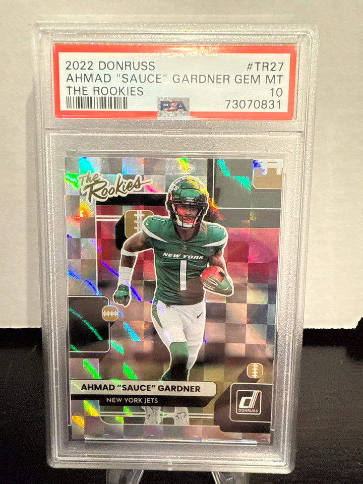 Ahmad Sauce Gardner 2022 Panini Donruss The Rookies, PSA 10 Gem Mint