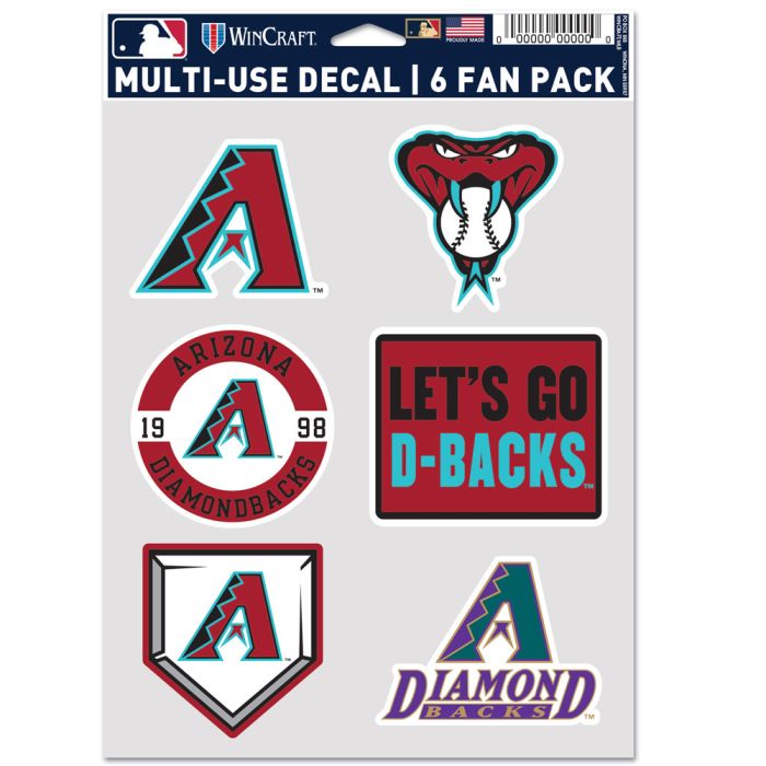 Arizona Diamondbacks Multi Use Decal Fan Set