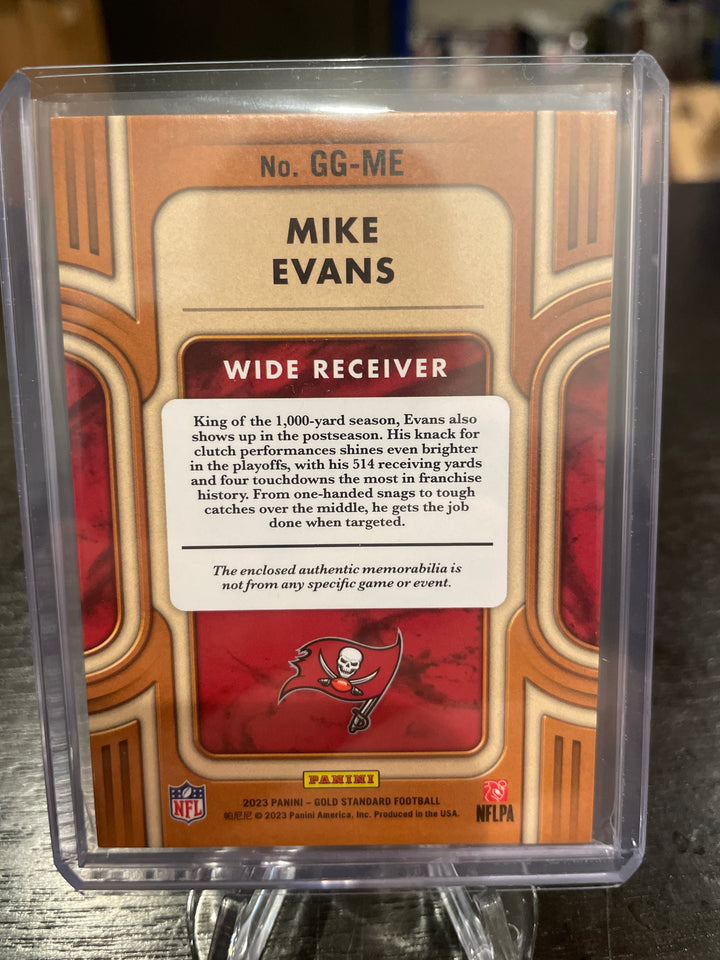 Mike Evans 2023 Panini Gold Standard Gold Gear Relic, 47/49