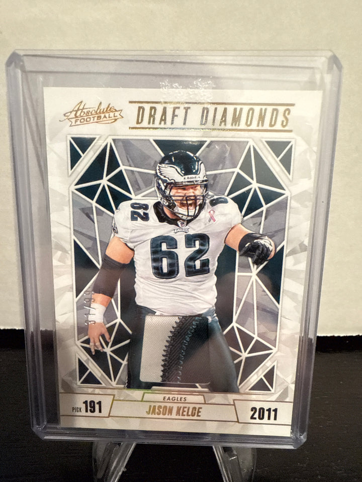 Jason Kelce 2024 Panini Absolute Draft Diamonds Relic, 31/99