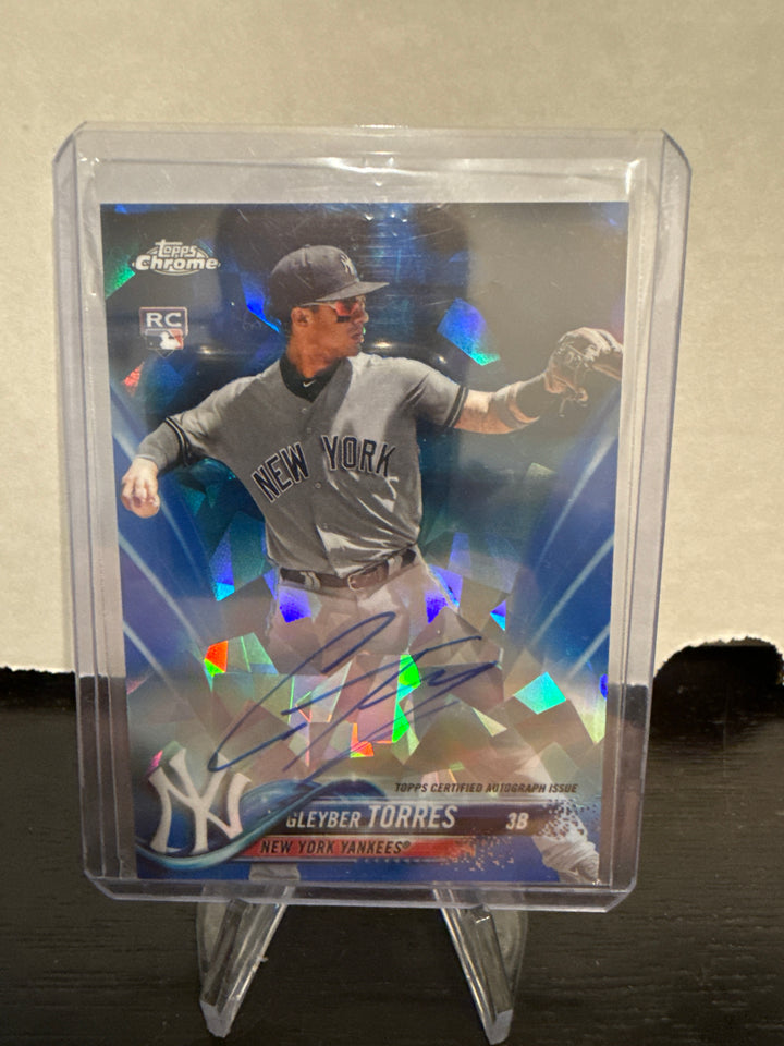 Gleyber Torres 2018 Topps Chrome Sapphire Rookie Auto