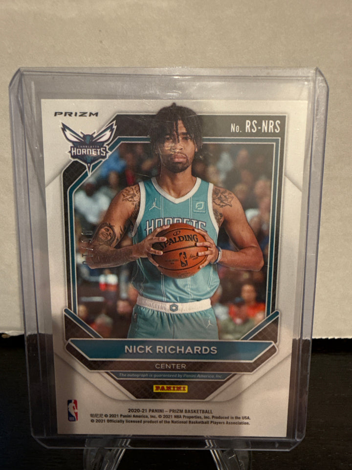 Nick Richards 2020 Panini Prizm Gold Rookie Auto, 06/10