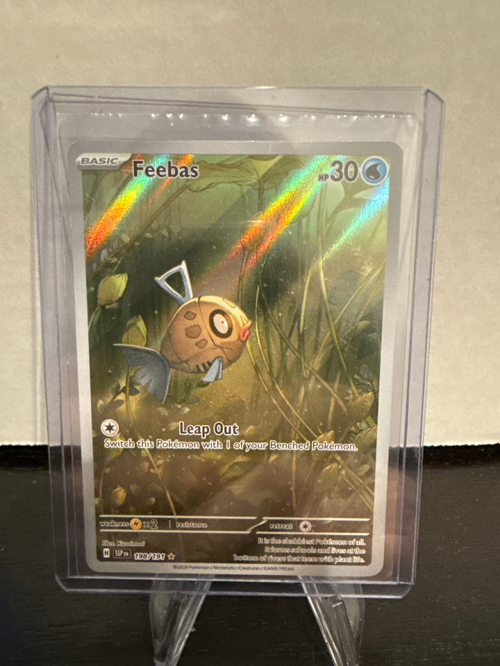 Pokemon TCG 2024 Feebas Surging Sparks Full Art, 198/191