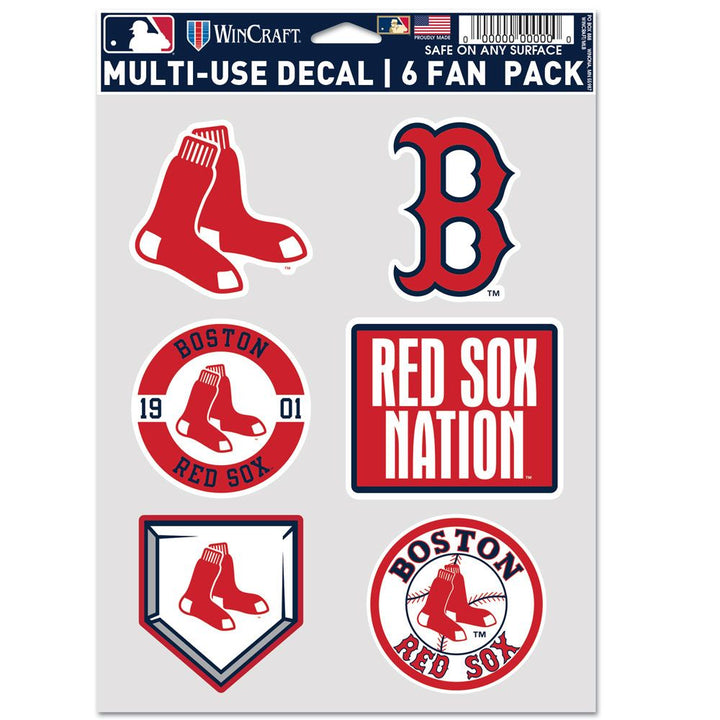 Boston Red Sox  Multi Use Decal Fan Set