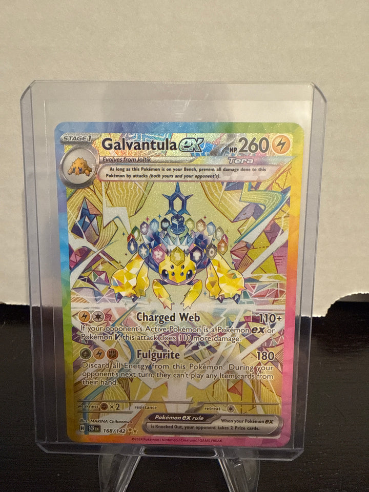 Pokémon TCG 2024 Galvantula EX Stellar Crown Special Illustration Rare, 168/142