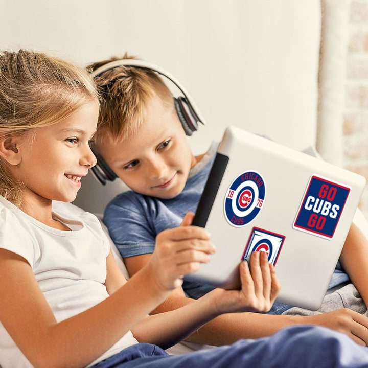 Chicago Cubs Multi Use Decal Fan Set