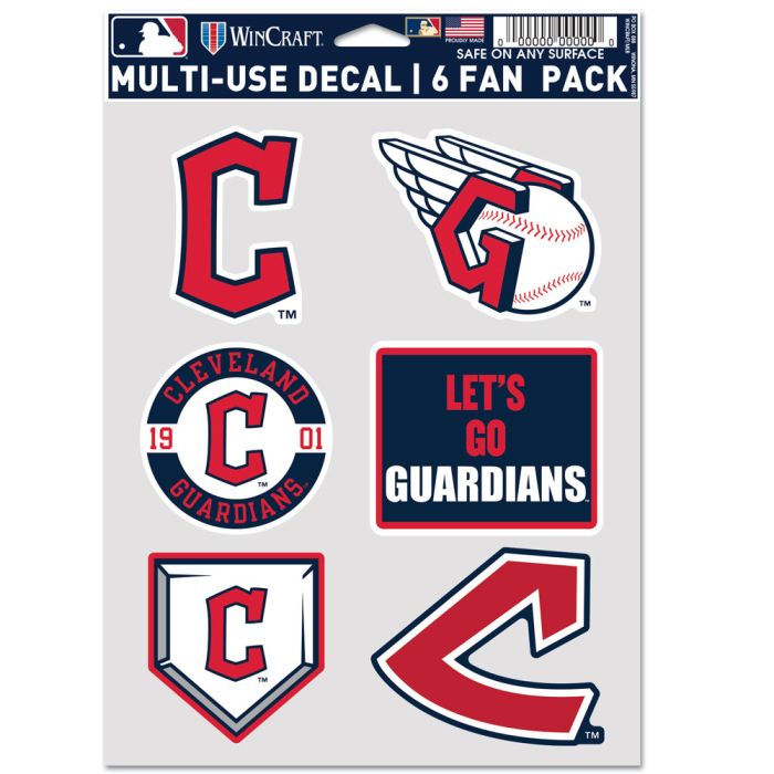 Cleveland Guardians Multi Use Decal Fan Set