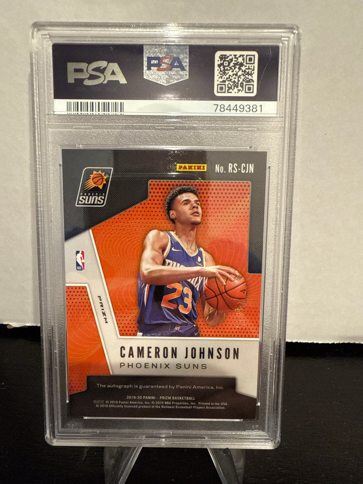 Cameron Johnson 2019 Panini Prizm Rookie Auto Mojo, 24/25, PSA 9 Mint