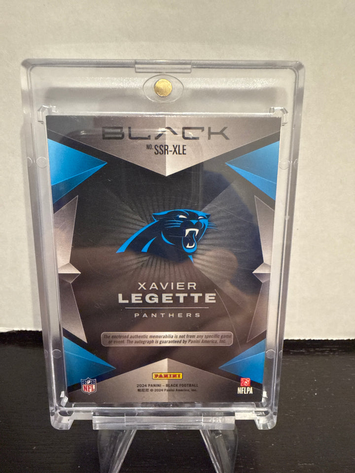 Xavier Legette 2024 Panini Black Nike Swoosh Rookie Patch Auto, 2/2