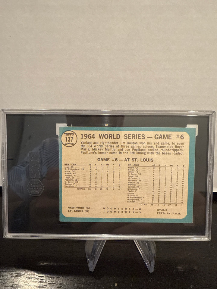 1965 Topps World Series Game 6, SGC 5