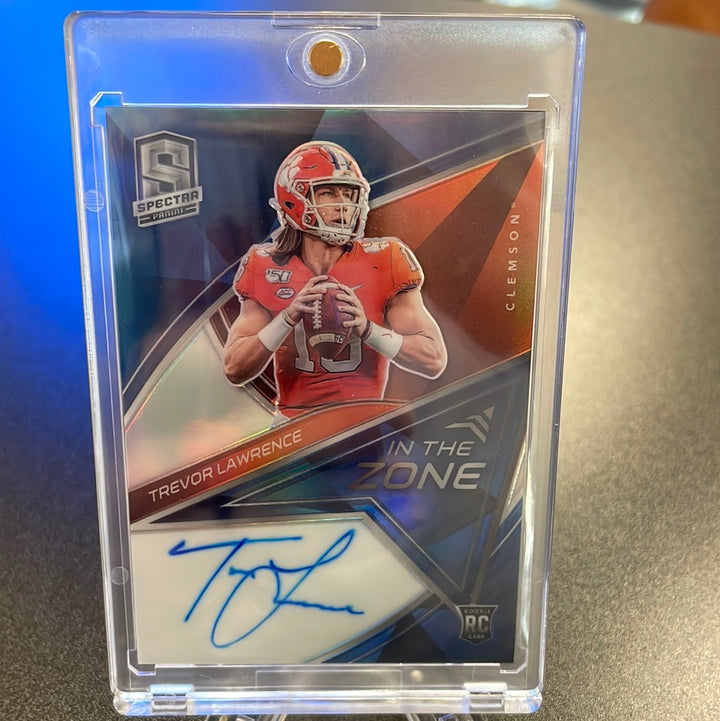 Trevor Lawrence 2021 Panini Spectra Rookie Autograph, 9/9