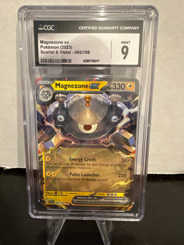 Pokemon TCG 2023 Magnezone EX Scarlet & Violet, 065/198, CGC 9 Mint