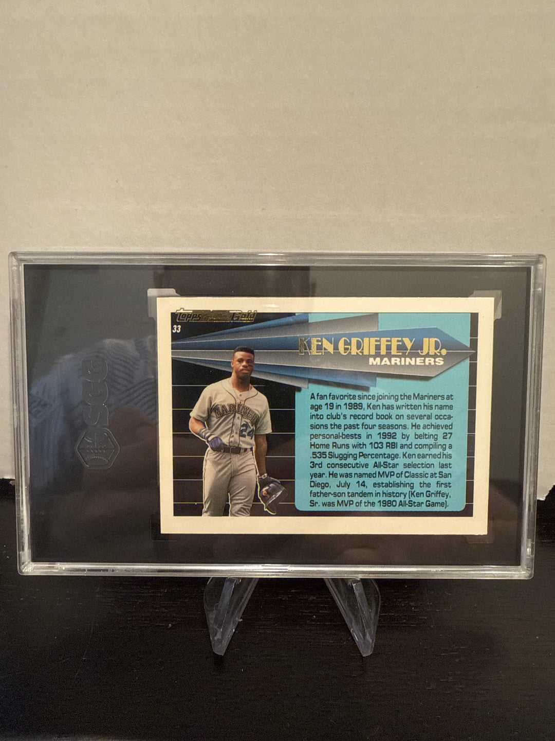 Ken Griffey Jr. 1993 Topps Black Gold, SGC 9.5