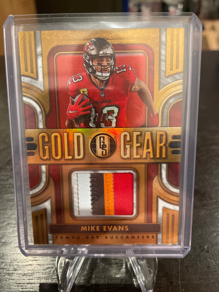 Mike Evans 2023 Panini Gold Standard Gold Gear Relic, 47/49