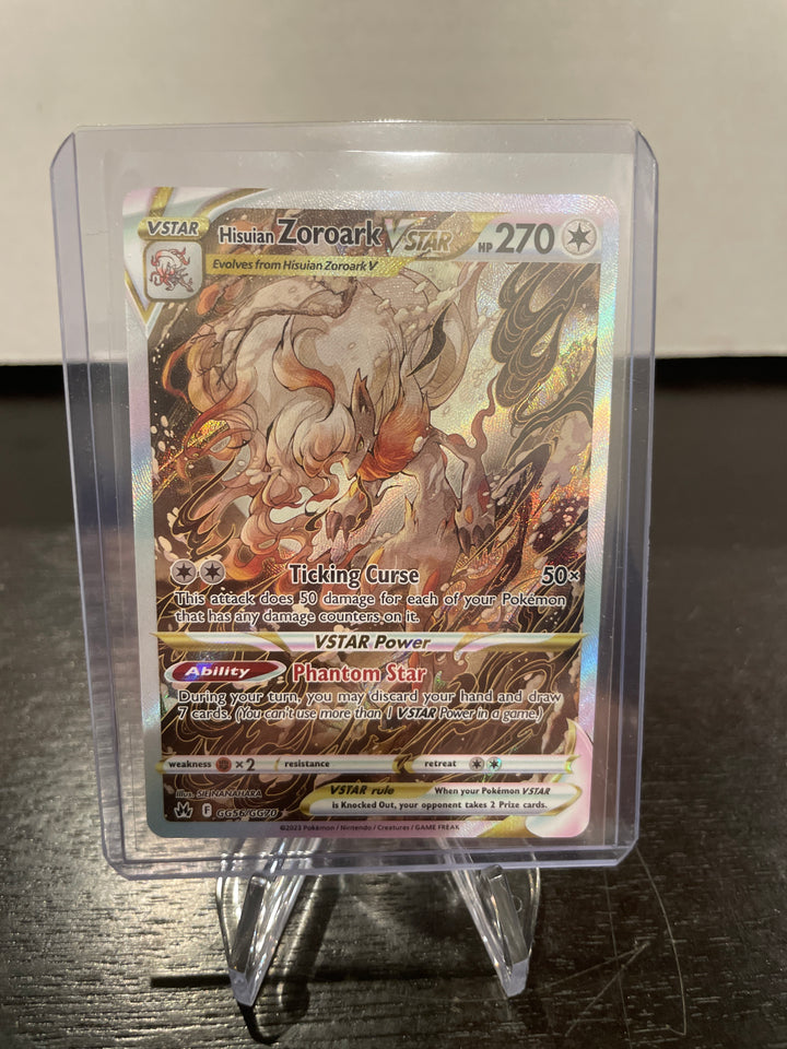 Pokémon TCG 2023 Hisuian Zoroark VStar Crown Zenith Galarian Gallery, GG56/GG70