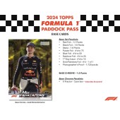 2024 Topps Formula 1 Paddock Pass Blaster Box