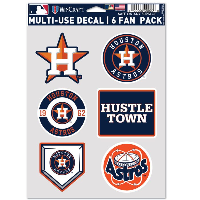 Houston Astros Multi Use Decal Fan Set