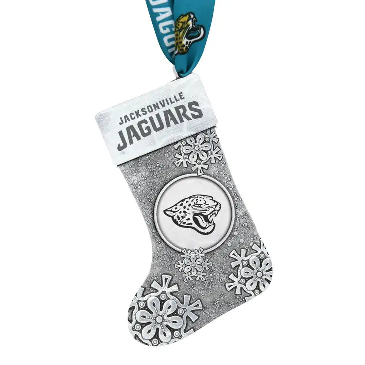 Jacksonville Jaguars Snowflake Stocking Ornament