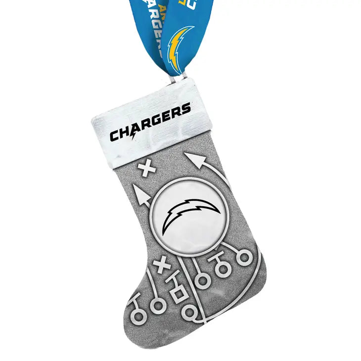 Los Angeles Chargers Playbook Stocking Ornament