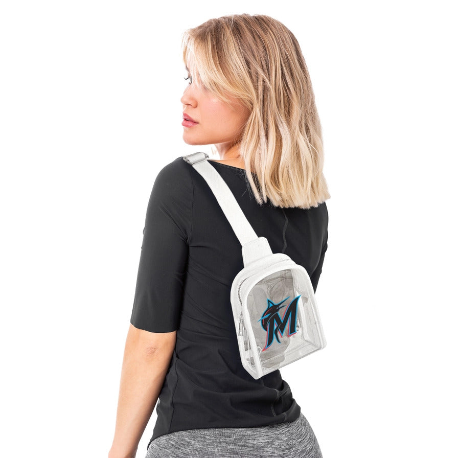 MLB Miami Marlins Clear Sling Bag