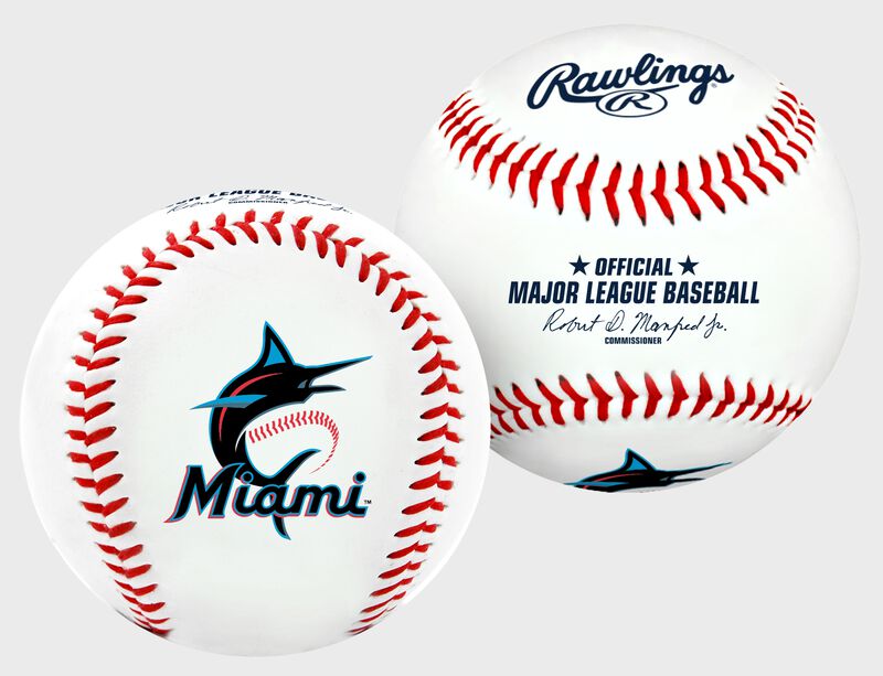 Rawlings Team Logo Replica MLB Baseball - Miami Marlins
