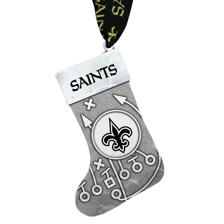 New Orleans Saints Playbook Stocking Ornament