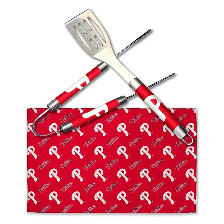 Philadelphia Phillies 3-Piece BBQ Utensil Set