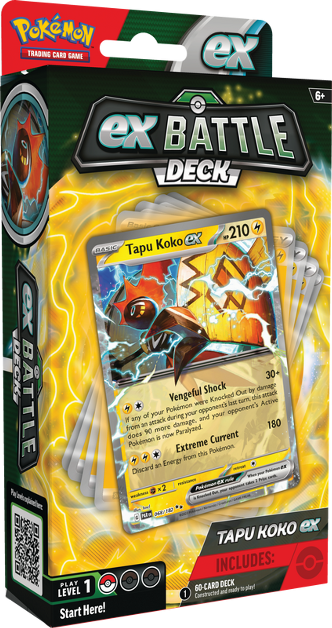 Pokemon Tapu Koko ex or Iron Leaves ex Battle Deck