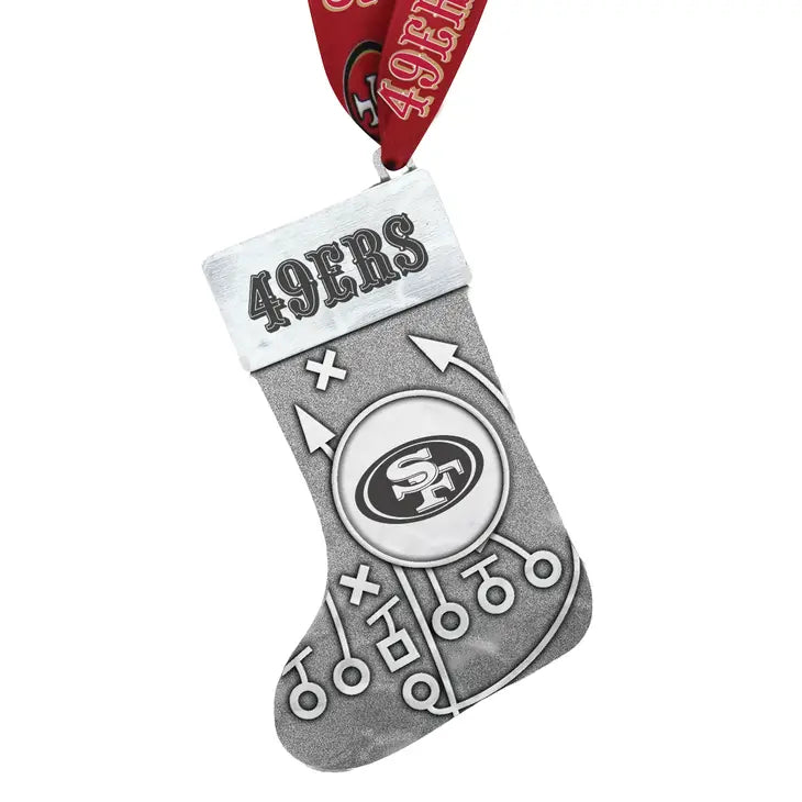 San Francisco 49ers Playbook Stocking Ornament